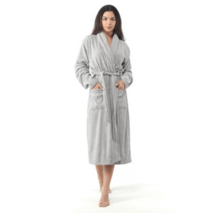 Peignoir Femme OYA HOME en Velours Gris